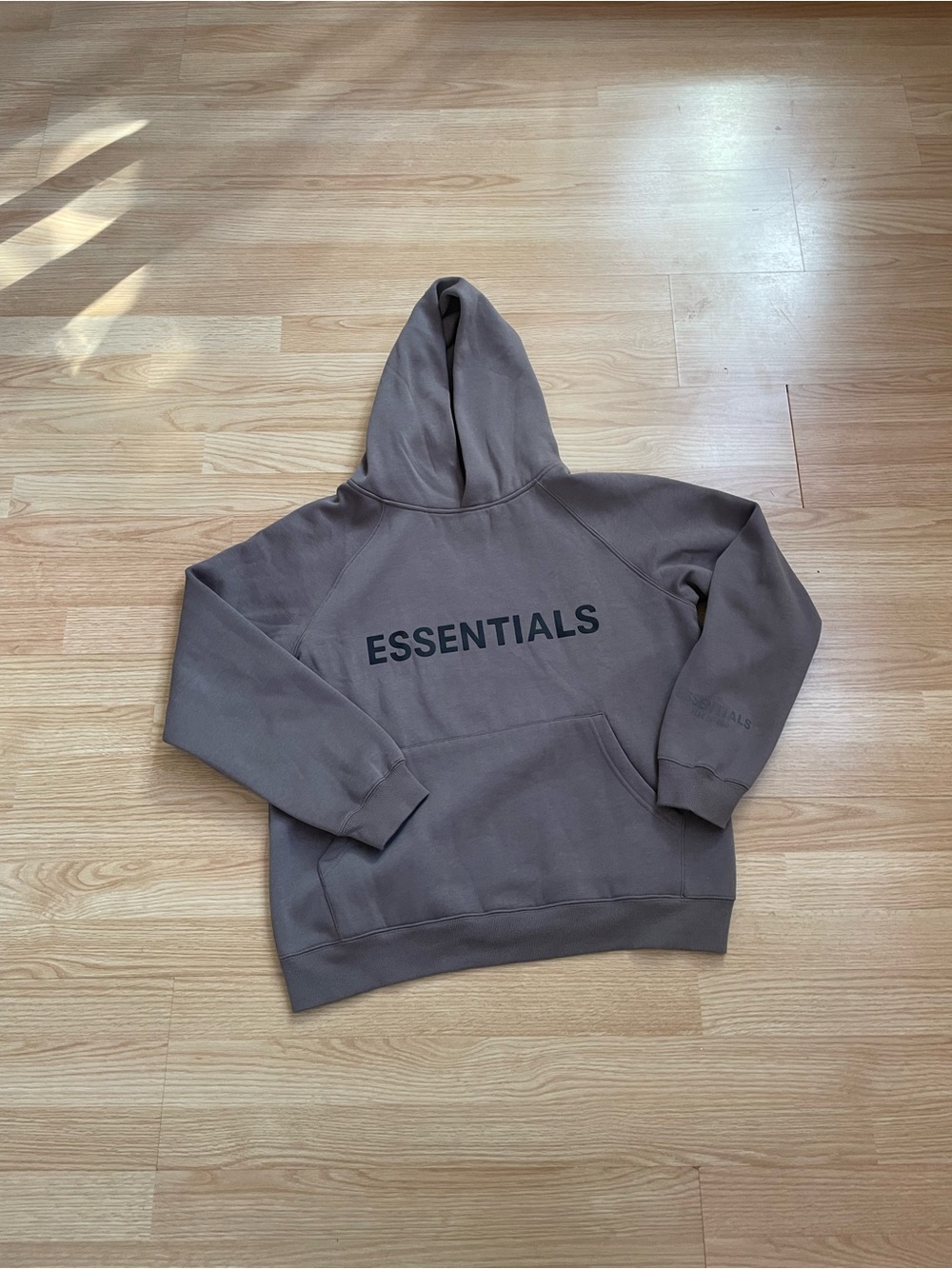 Fear of God ESSENTIALS Brown Logo Hoodie